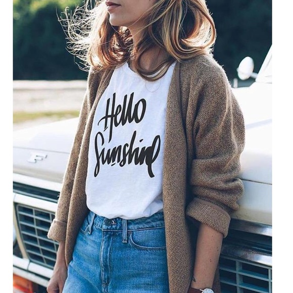 Boutique Tops - My Favorite T-Shirt Hello Sunshine